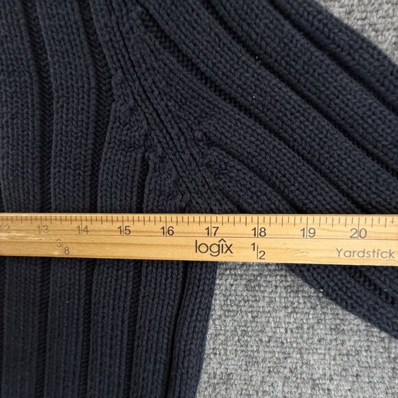 Ralph Lauren Flag Sweater USA Women Red White Blue Large Cotton Knit Ribbed Crew - Picture 7 of 12